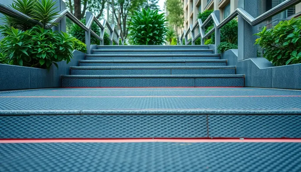 Anti-slip coverings for outdoor steps