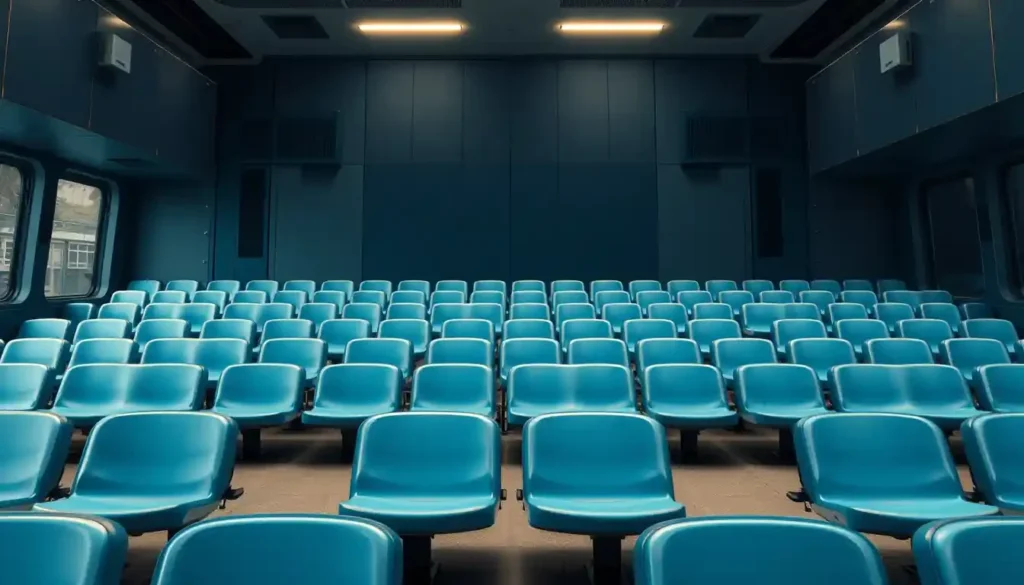 Retractable seating platforms